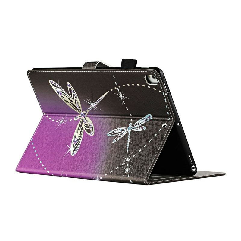 Capa Flip Para iPad 10.2" (2020) (2019) Libélulas