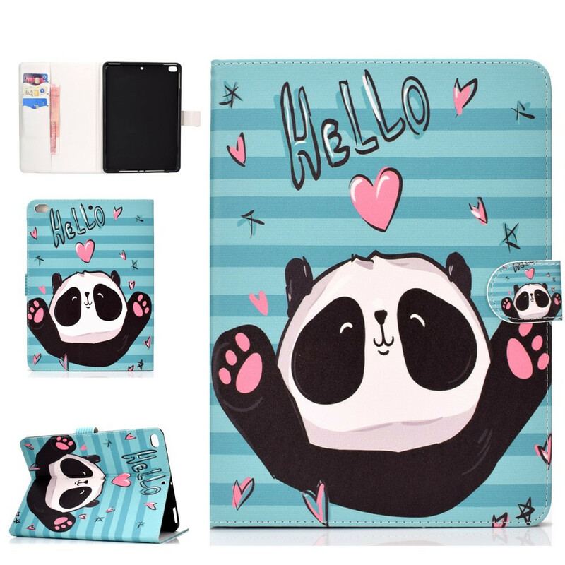 Capa Flip Para iPad 10.2" (2020) (2019) Panda