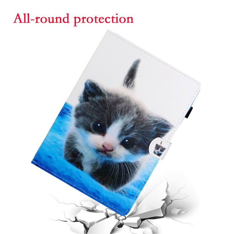 Capa Flip Para iPad 10.2" (2020) (2019) Panda/gatinho