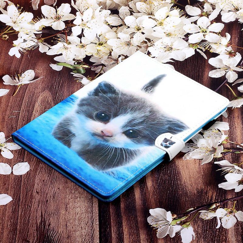 Capa Flip Para iPad 10.2" (2020) (2019) Panda/gatinho