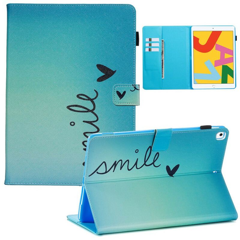 Capa Flip Para iPad 10.2" (2020) (2019) Sorriso