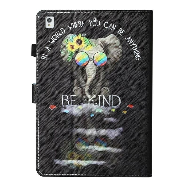 Capa Folio Para iPad 10.2" (2020) (2019) Elefante Seja Gentil