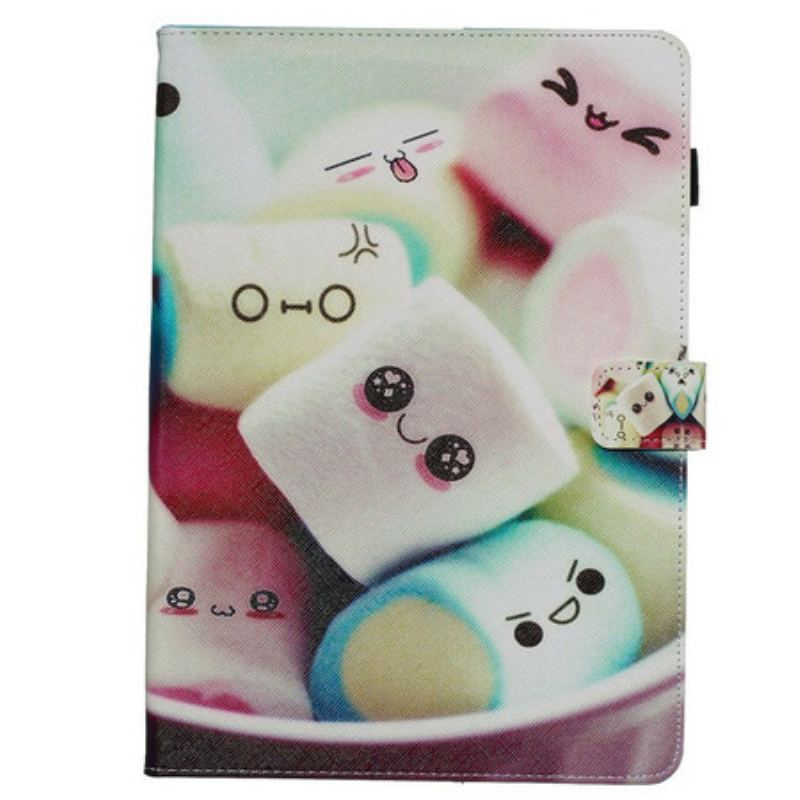 Capa Folio Para iPad 10.2" (2020) (2019) Marshmallows Divertidos