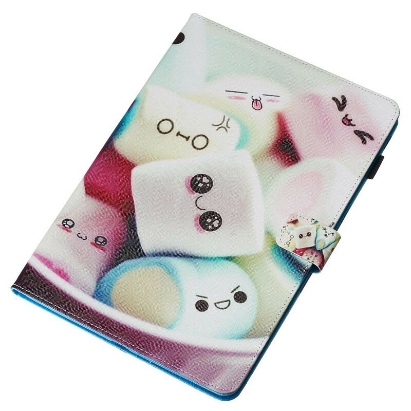 Capa Folio Para iPad 10.2" (2020) (2019) Marshmallows Divertidos