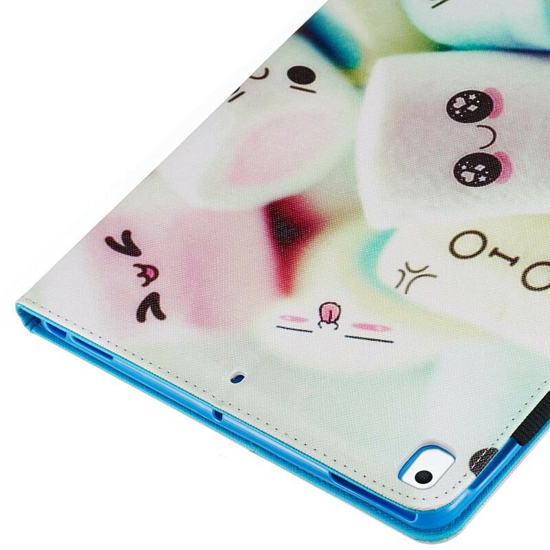 Capa Folio Para iPad 10.2" (2020) (2019) Marshmallows Divertidos