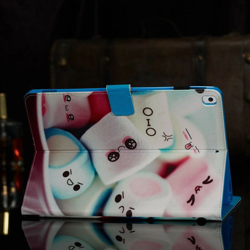 Capa Folio Para iPad 10.2" (2020) (2019) Marshmallows Divertidos