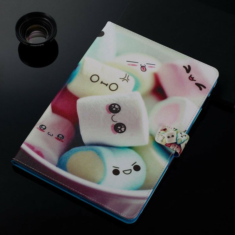 Capa Folio Para iPad 10.2" (2020) (2019) Marshmallows Divertidos