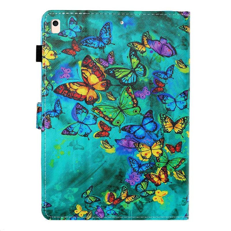 Capa Folio Para iPad 10.2" (2020) (2019) Vôo De Borboletas