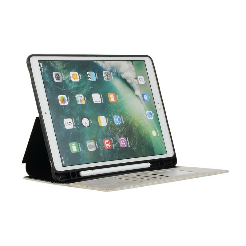 Capa Para iPad 10.2" (2020) (2019) Efeito Couro Luxuoso