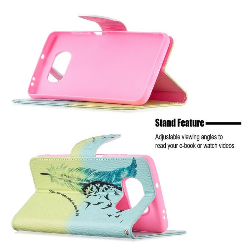 Capa De Couro Para Poco X3 / X3 Pro / X3 NFC Aprender A Voar