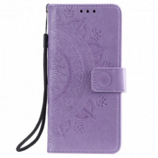 Capa De Couro Para Poco X3 / X3 Pro / X3 NFC Mandala Do Sol