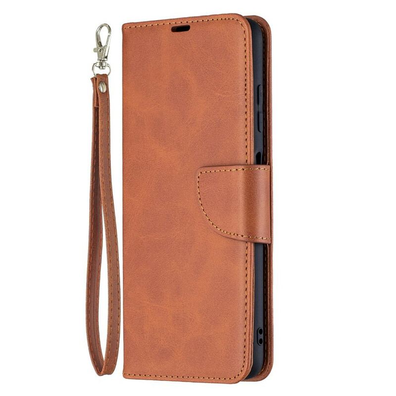 Capa Em Pele Para Poco X3 / X3 Pro / X3 NFC Flip Retalho Liso Oblíquo