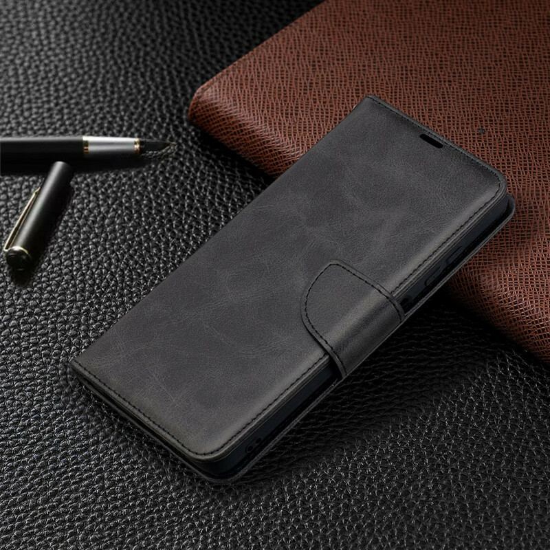 Capa Em Pele Para Poco X3 / X3 Pro / X3 NFC Flip Retalho Liso Oblíquo