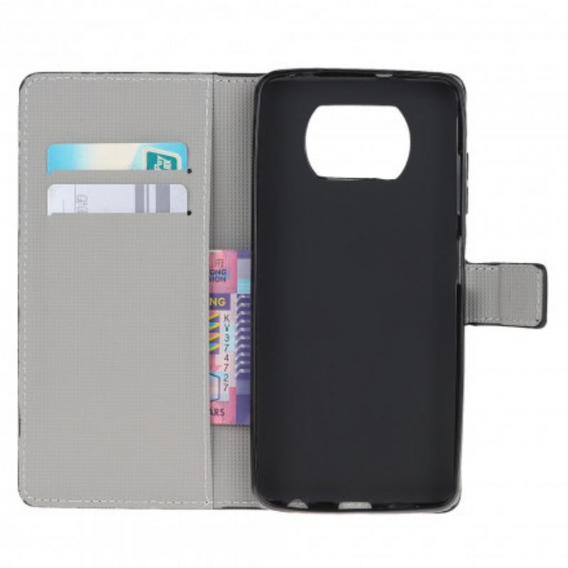 Capa Em Pele Para Poco X3 / X3 Pro / X3 NFC Não Toque No Meu Celular