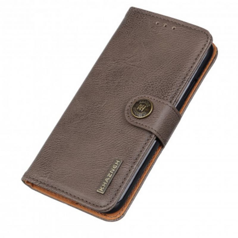 Capa Flip Para Poco X3 / X3 Pro / X3 NFC Imitação De Couro Khazneh