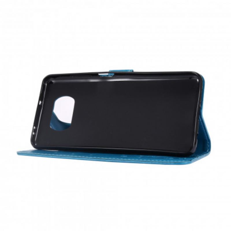 Capa Folio Para Poco X3 / X3 Pro / X3 NFC Borboletas Ao Vento