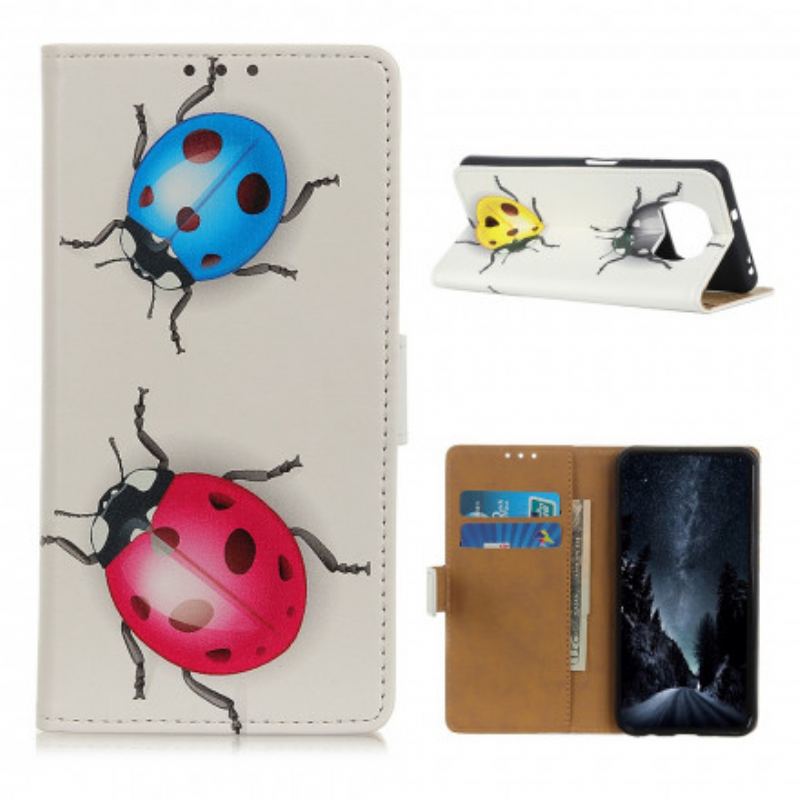 Capa Folio Para Poco X3 / X3 Pro / X3 NFC Joaninhas