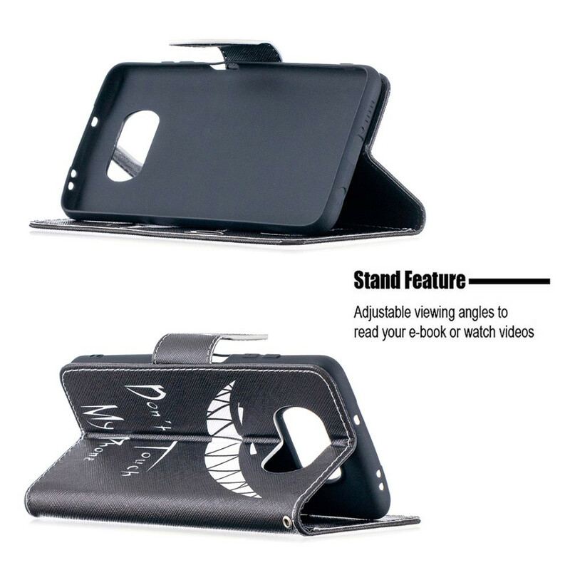 Capa Folio Para Poco X3 / X3 Pro / X3 NFC Telefone Do Diabo