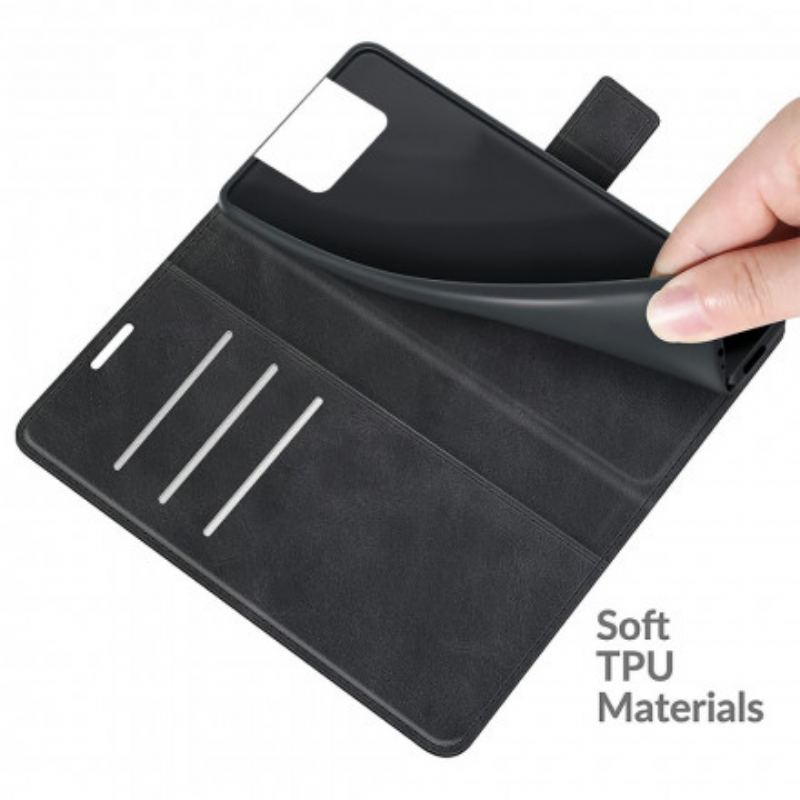 Capa De Couro Para Asus Zenfone 8 Flip Couro Sintético Fino