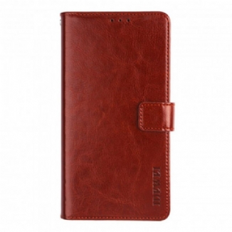 Capa Em Pele Para Asus Zenfone 8 Flip De Couro Imitação De Couro Idewei