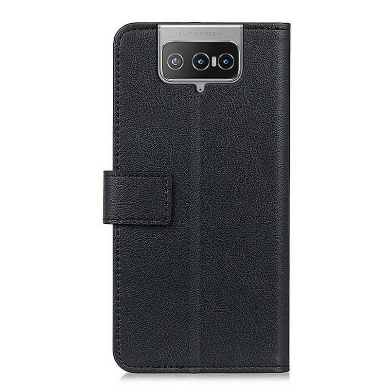 Capa Flip Para Asus Zenfone 8 Flip De Couro Flip Clássico De Couro Falso