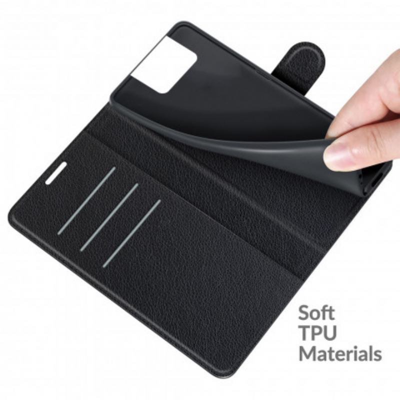 Capa Flip Para Asus Zenfone 8 Flip De Couro Couro Falso Clássico