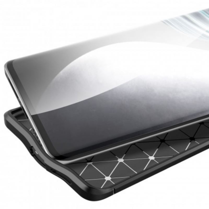 Capa Para Vivo X60 Pro Linha Dupla Efeito Couro Litchi