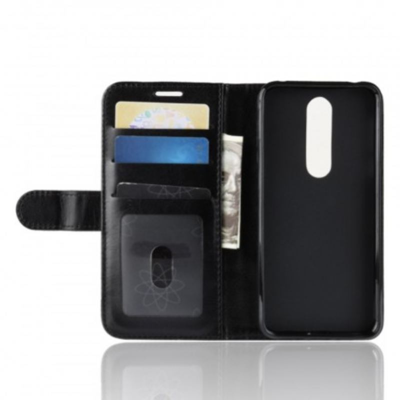 Capa Flip Para Nokia 7.1 Couro Ultra Sintético