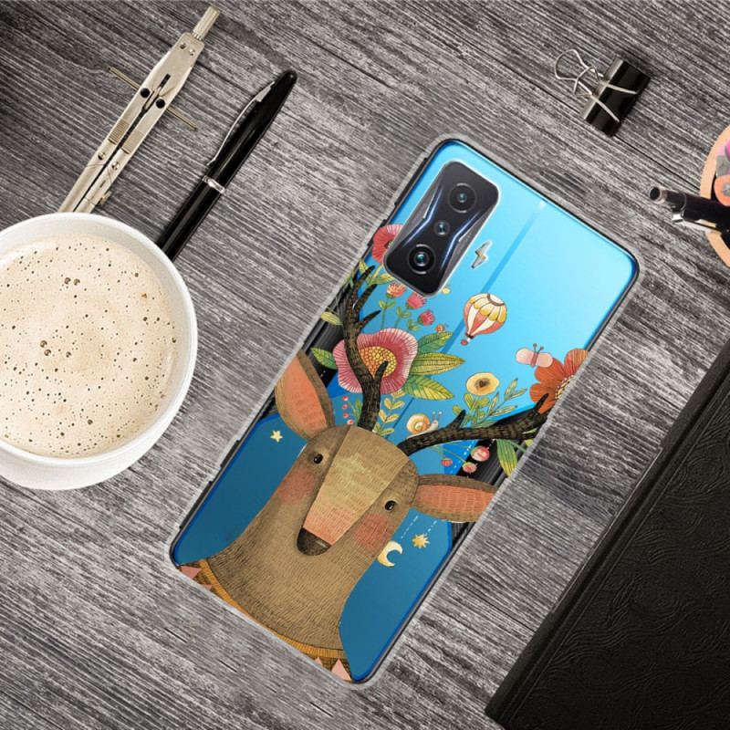 Capa De Celular Para Poco F4 GT Cervo Tribal