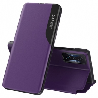 Capa De Celular Para Poco F4 GT Couro Sintético Texturizado