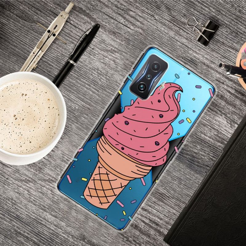 Capa De Celular Para Poco F4 GT Gelo Transparente
