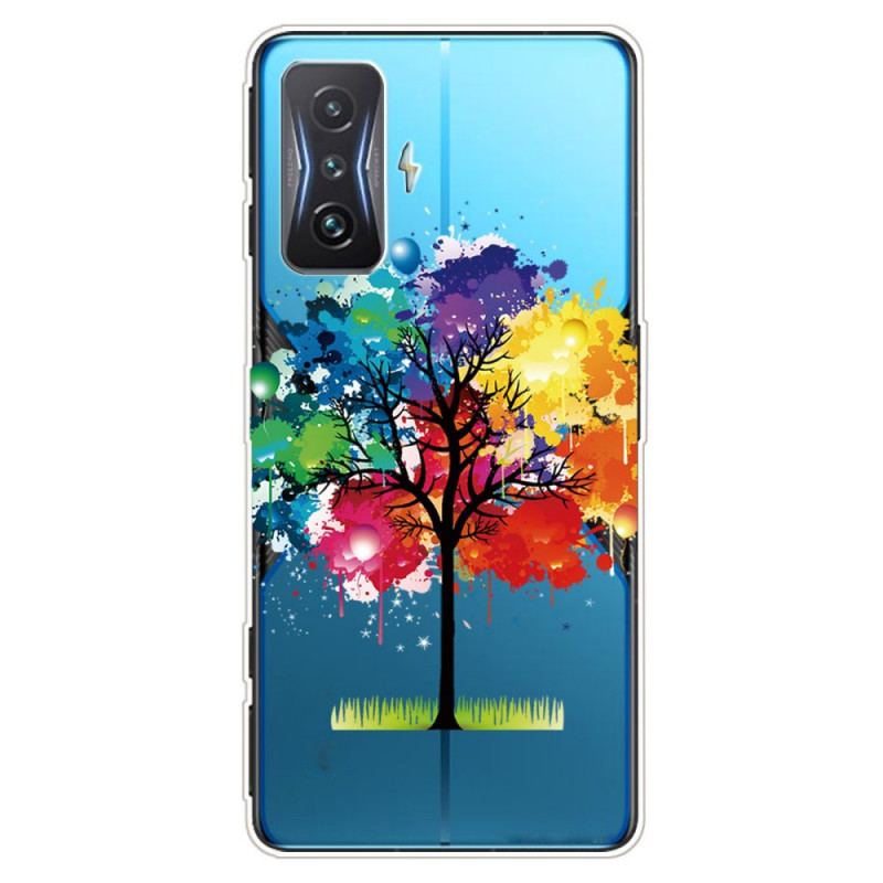 Capa Para Poco F4 GT Árvore Aquarela Perfeita