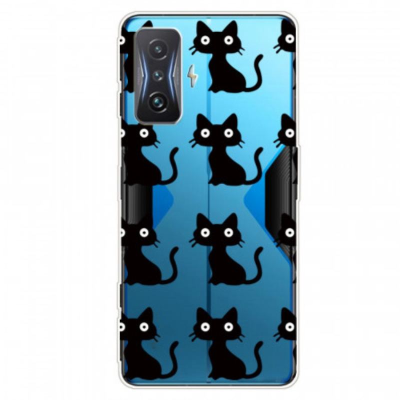 Capa Para Poco F4 GT Gatos Sem Costura
