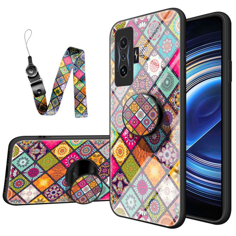 Capa Para Poco F4 GT Suporte Magnético Patchwork