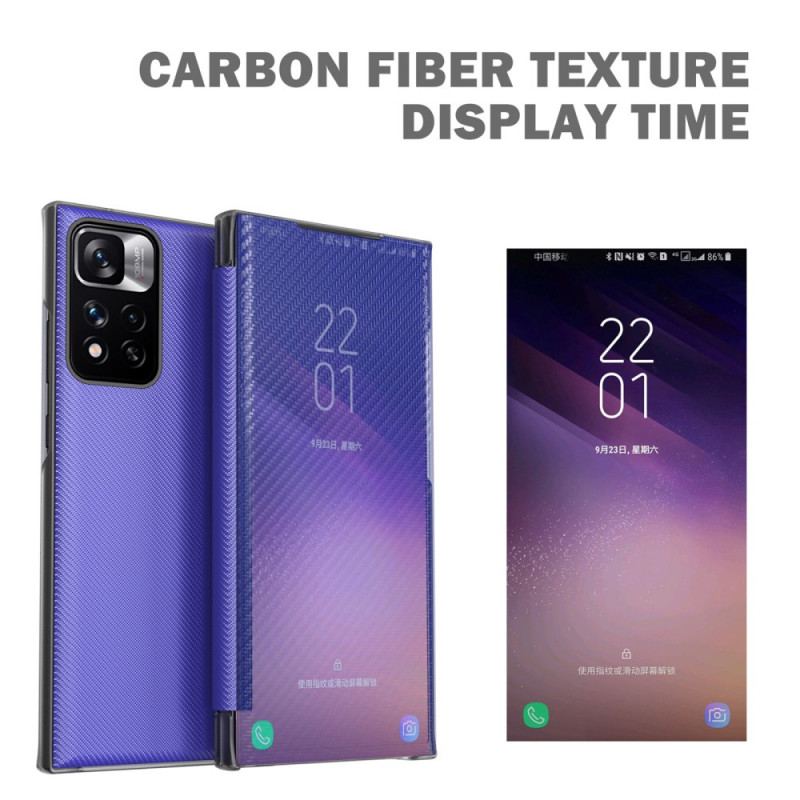 Capa De Celular Para Xiaomi Redmi Note 11 Pro Plus 5G Fibra De Carbono