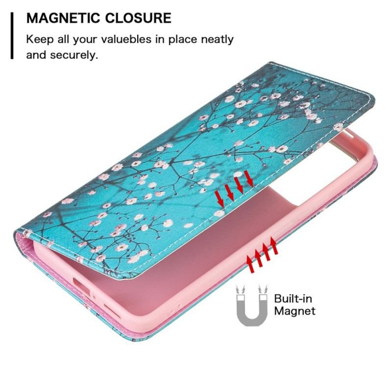 Capa De Celular Para Xiaomi Redmi Note 11 Pro Plus 5G Flip Ramos Floridos