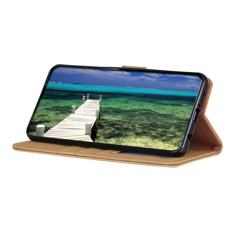 Capa De Couro Para Xiaomi Redmi Note 11 Pro Plus 5G Couro Dividido Retrô Khazneh