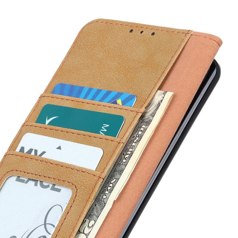 Capa De Couro Para Xiaomi Redmi Note 11 Pro Plus 5G Couro Dividido Retrô Khazneh