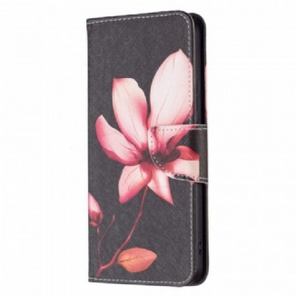 Capa De Couro Para Xiaomi Redmi Note 11 Pro Plus 5G Flor Rosa