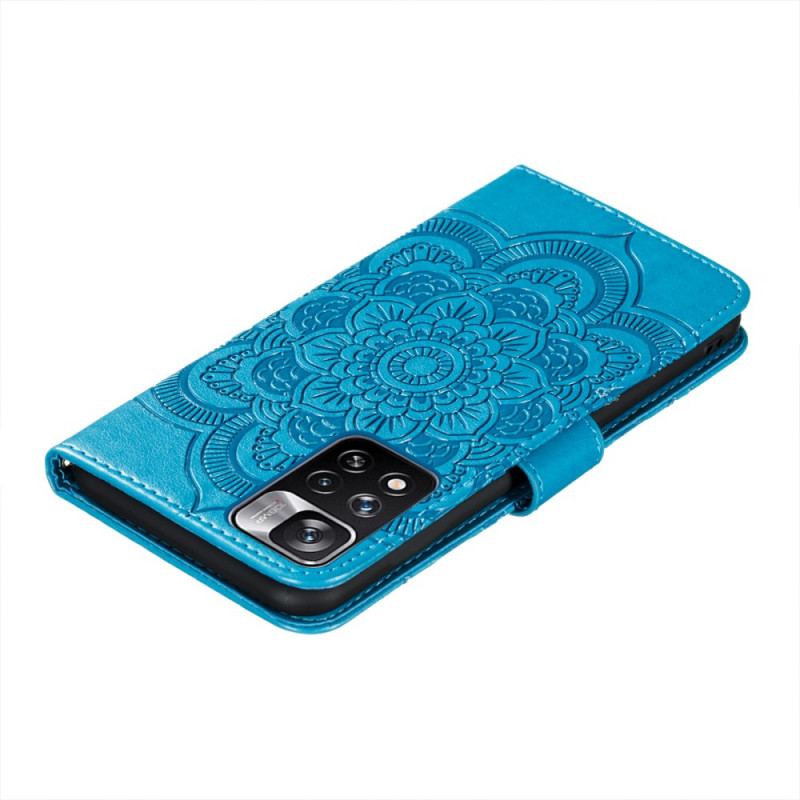 Capa De Couro Para Xiaomi Redmi Note 11 Pro Plus 5G Mandala Completa