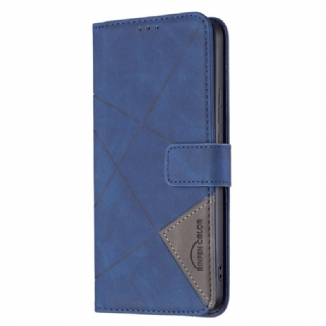 Capa De Couro Para Xiaomi Redmi Note 11 Pro Plus 5G Triângulos De Cores Binfen