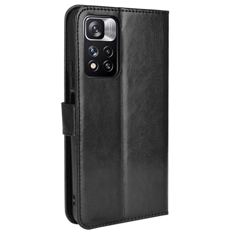 Capa Flip Para Xiaomi Redmi Note 11 Pro Plus 5G Couro Falso Chamativo