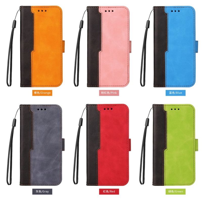 Capa Flip Para Xiaomi Redmi Note 11 Pro Plus 5G Dois Tons