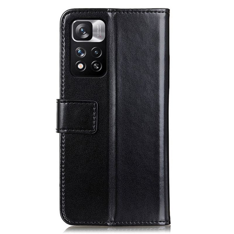 Capa Flip Para Xiaomi Redmi Note 11 Pro Plus 5G Efeito Couro Tricolor