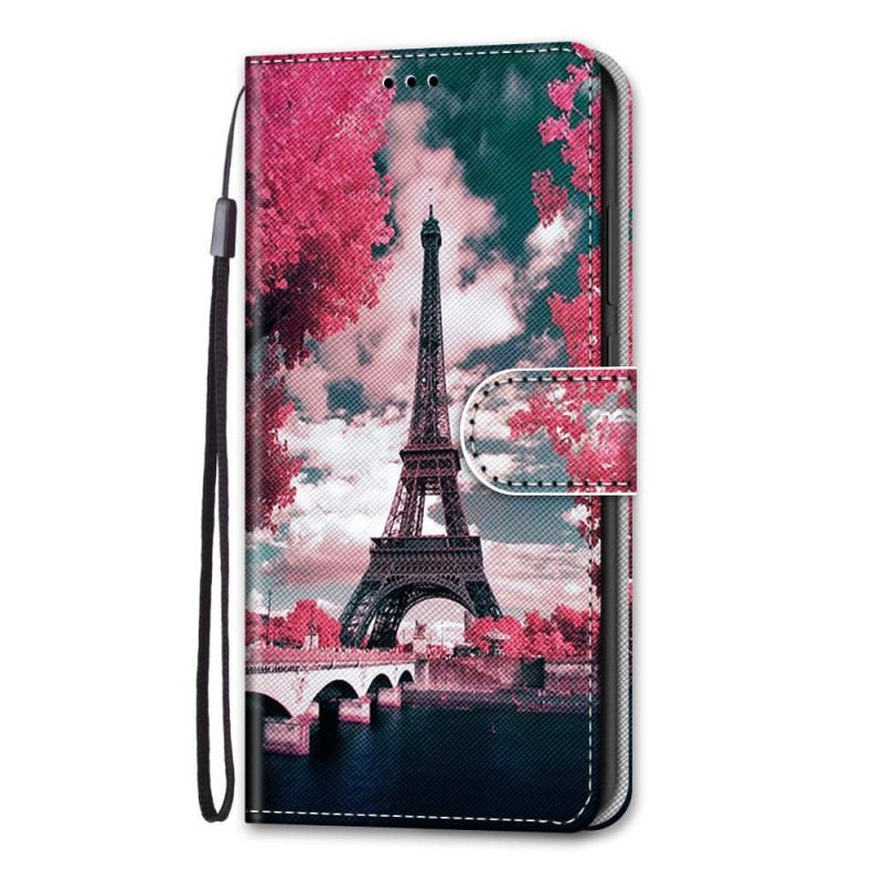 Capa Flip Para Xiaomi Redmi Note 11 Pro Plus 5G Torre Eiffel