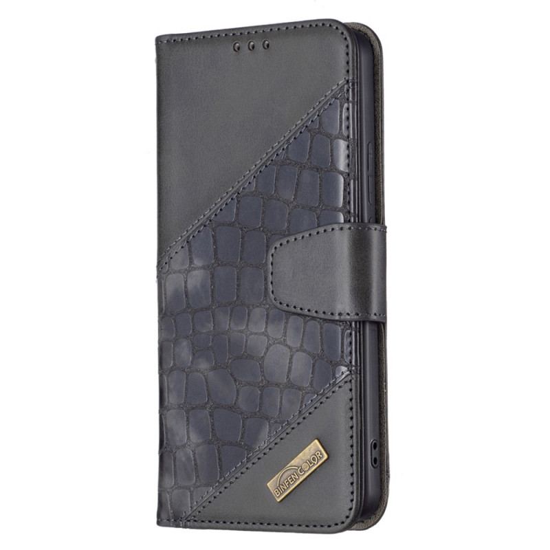 Capa Folio Para Xiaomi Redmi Note 11 Pro Plus 5G Estilo De Pele De Crocodilo Binfen Color