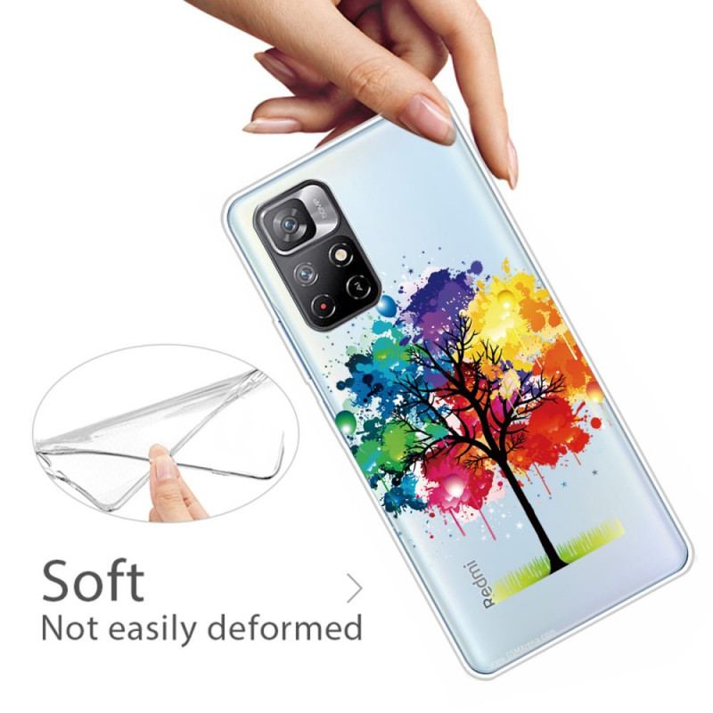 Capa Para Xiaomi Redmi Note 11 Pro Plus 5G Árvore Aquarela Perfeita