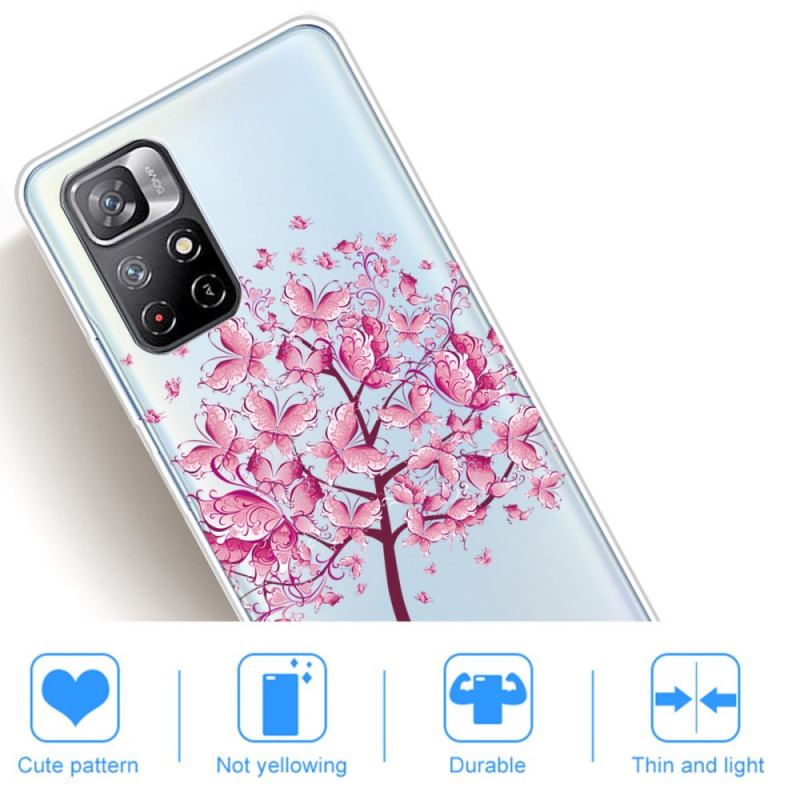 Capa Para Xiaomi Redmi Note 11 Pro Plus 5G Árvore Rosa