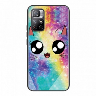 Capa Para Xiaomi Redmi Note 11 Pro Plus 5G Gato De Vidro Temperado