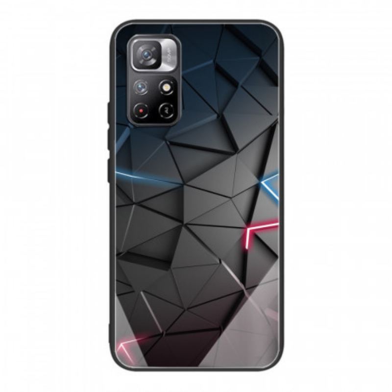 Capa Para Xiaomi Redmi Note 11 Pro Plus 5G Geometria Do Vidro Temperado